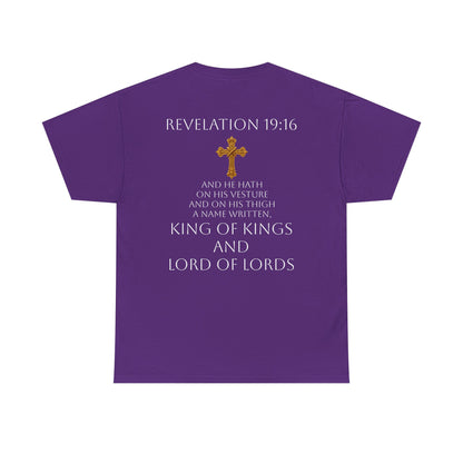 Christ is King Women’s Christian Tee (White Lettering)