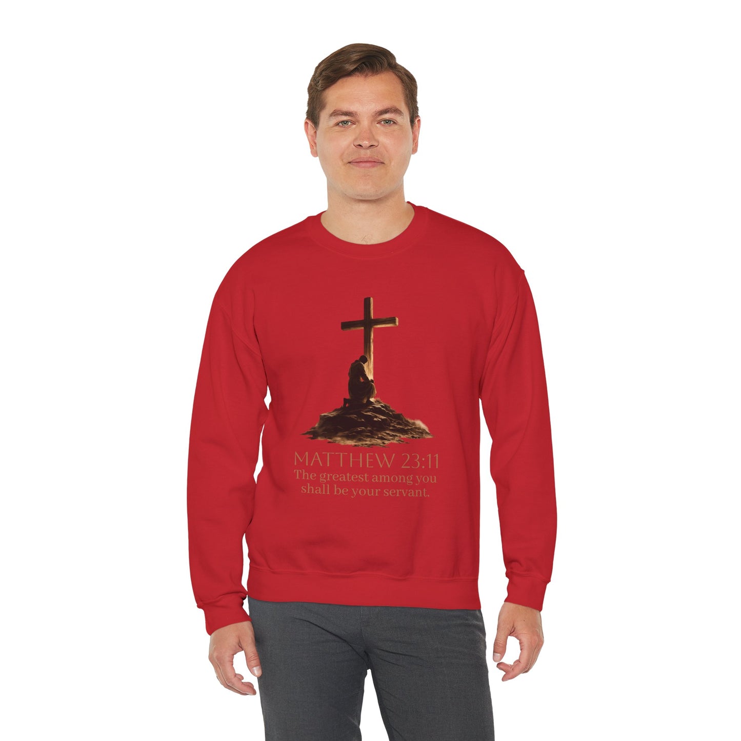 Humble Servant - Men's Christian Sweatshirt (Front Design)