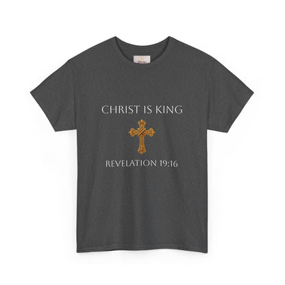 Daughter of the King Women’s Scripture Tee – Christ is King (Revelation 19:16) (White Lettering)