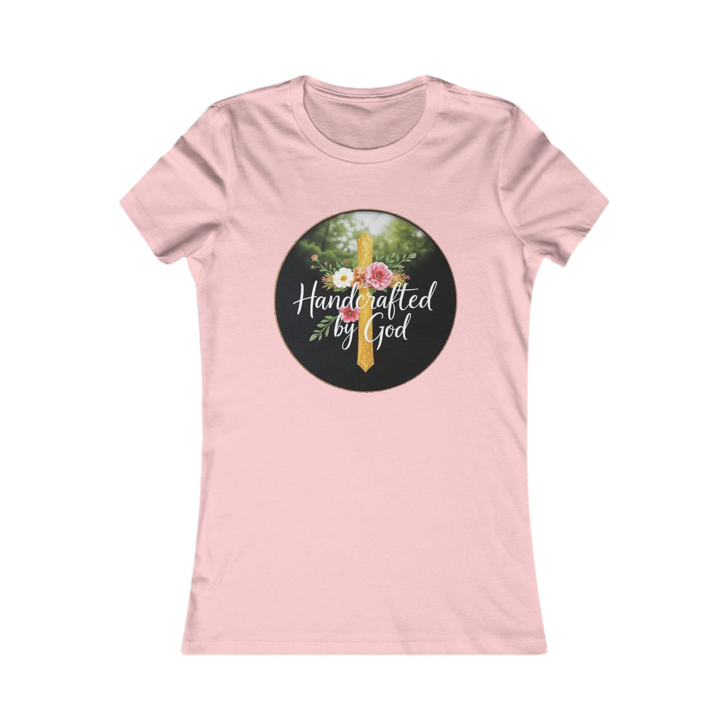 Handcrafted by God Women's Tee - Divinely Inspired for Christian Women