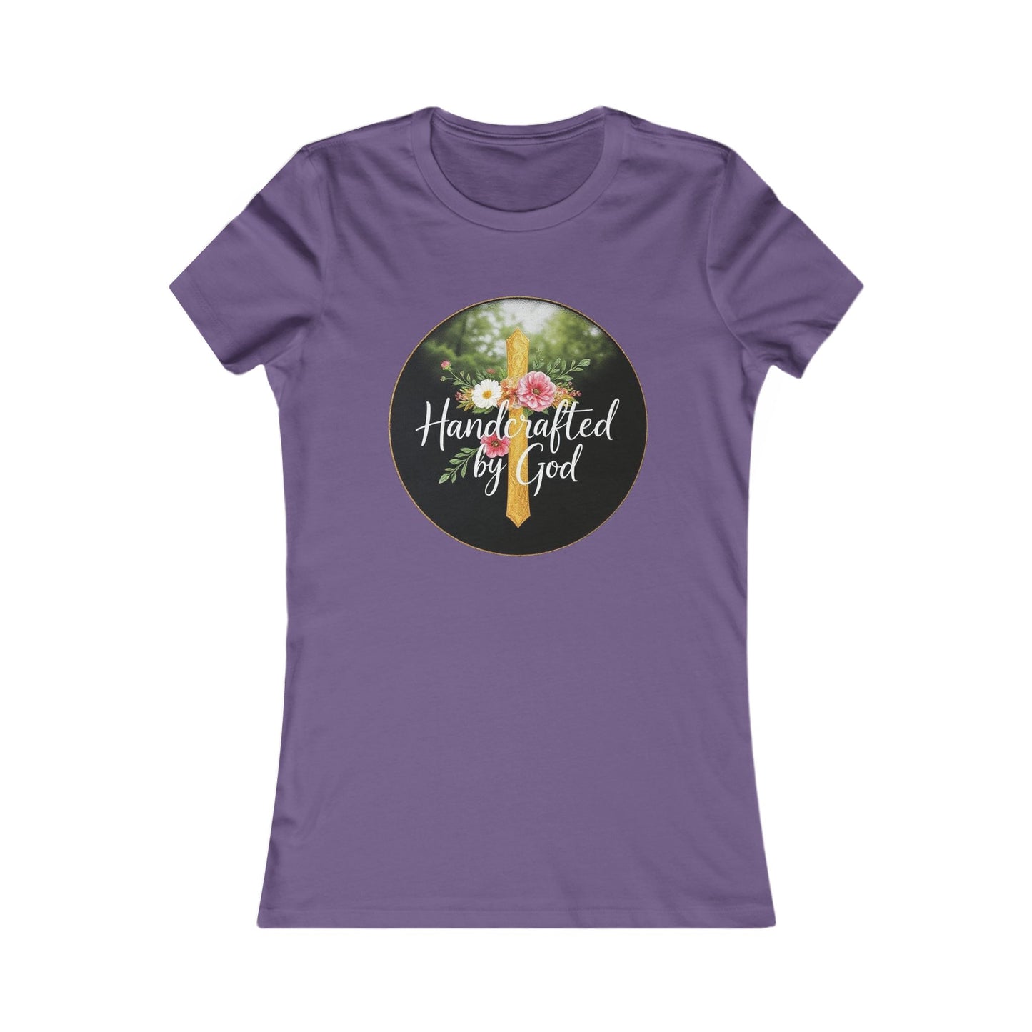 Handcrafted by God Women's Tee - Divinely Inspired for Christian Women