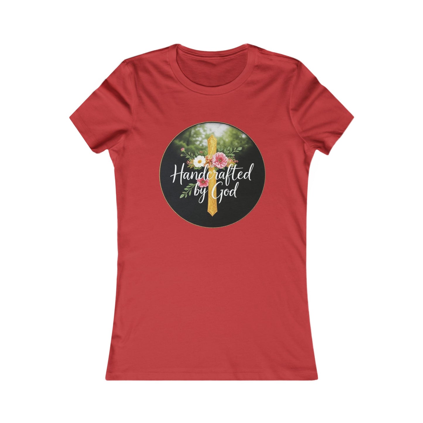 Handcrafted by God Women's Tee - Divinely Inspired for Christian Women