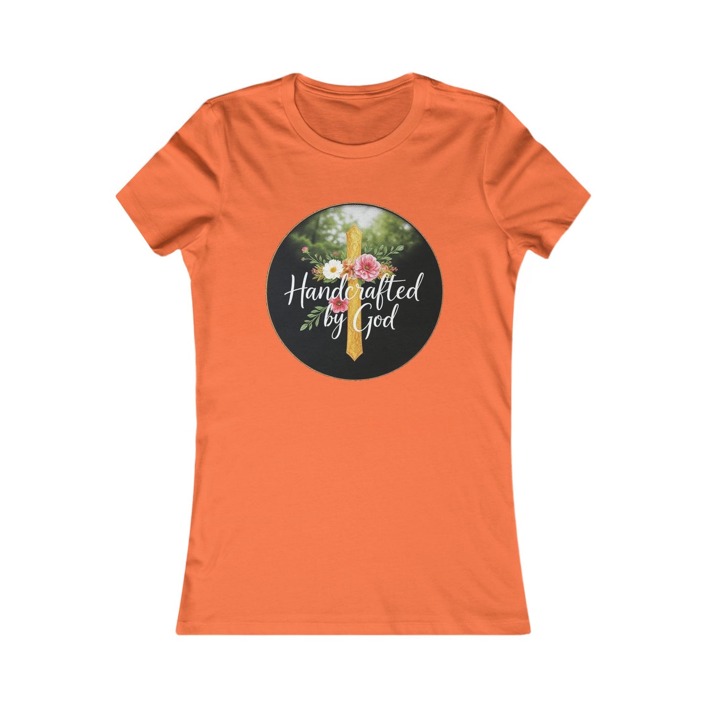 Handcrafted by God Women's Tee - Divinely Inspired for Christian Women