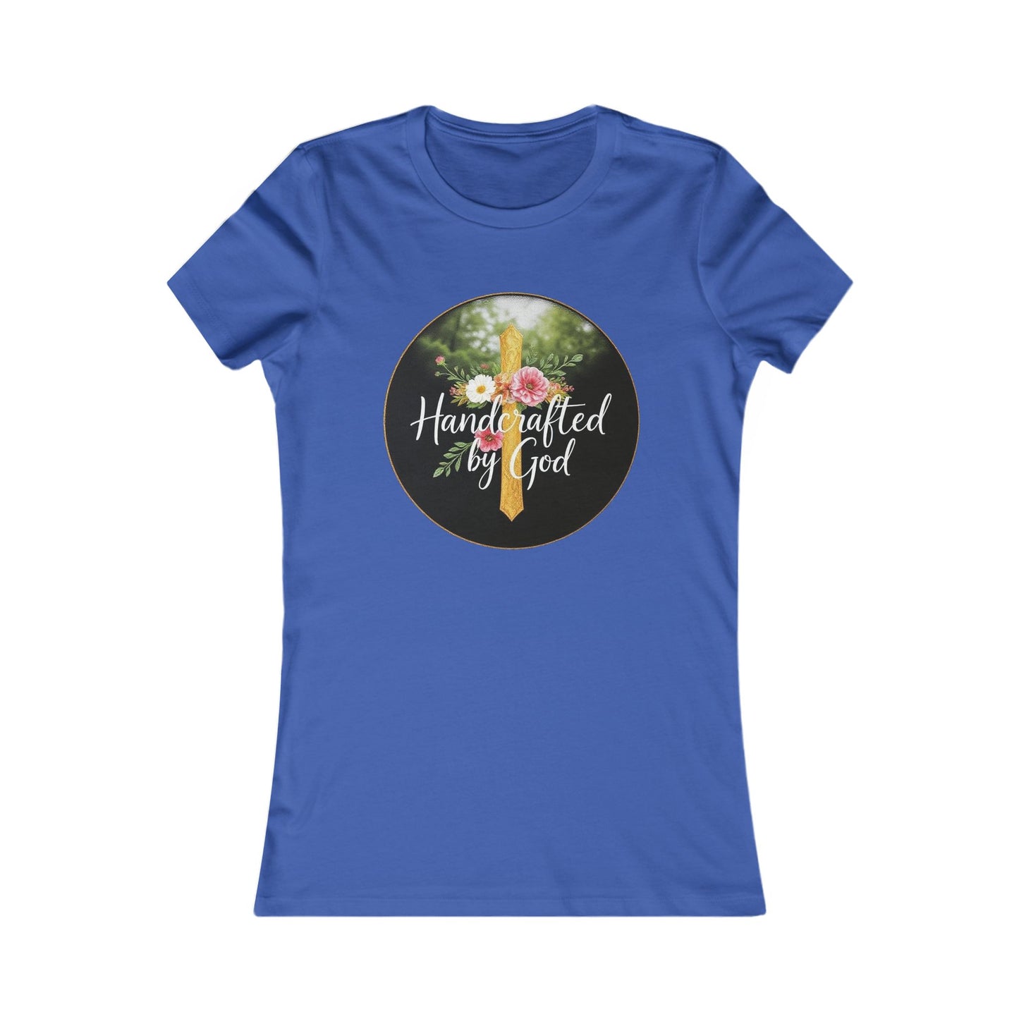 Handcrafted by God Women's Tee - Divinely Inspired for Christian Women