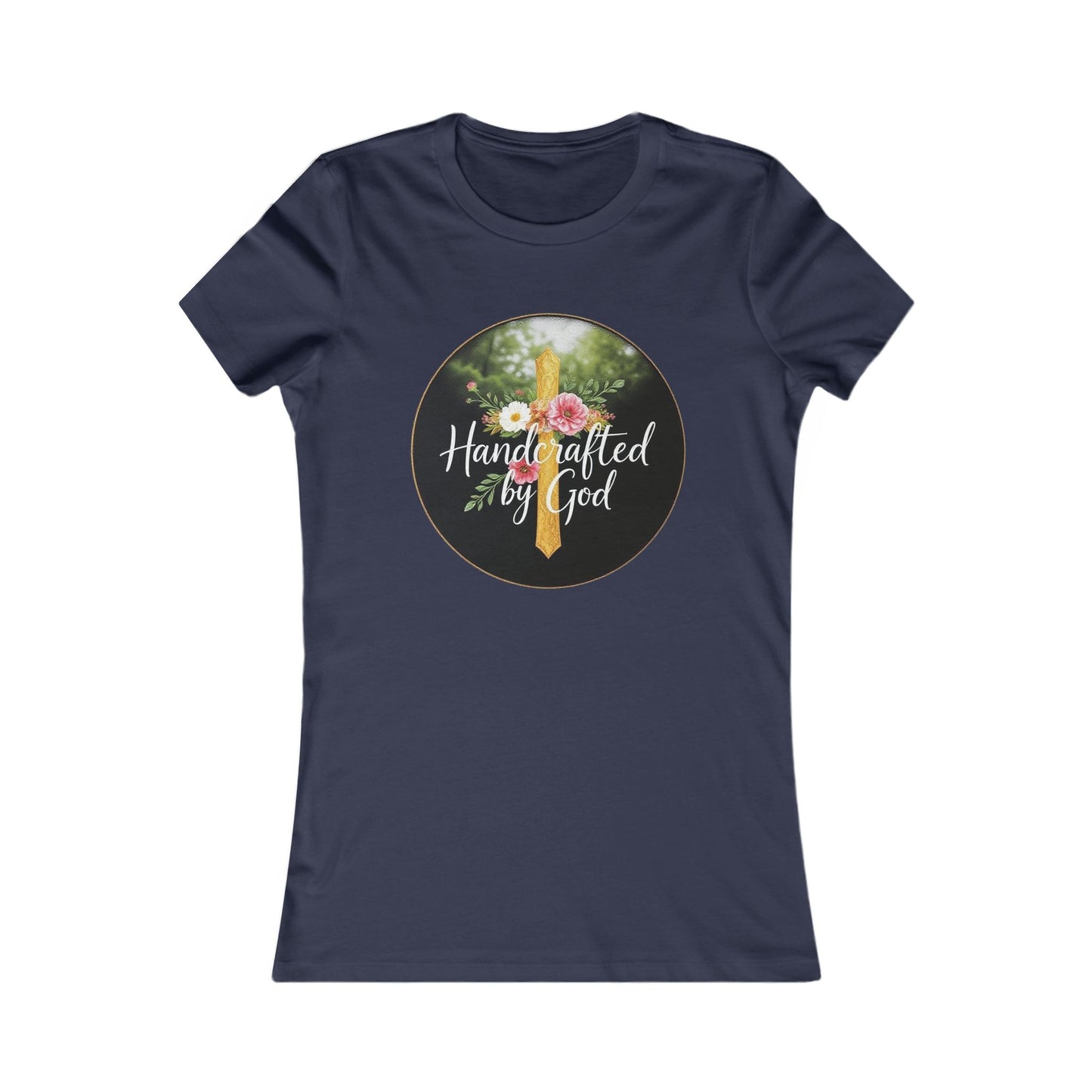 Handcrafted by God Women's Tee - Divinely Inspired for Christian Women