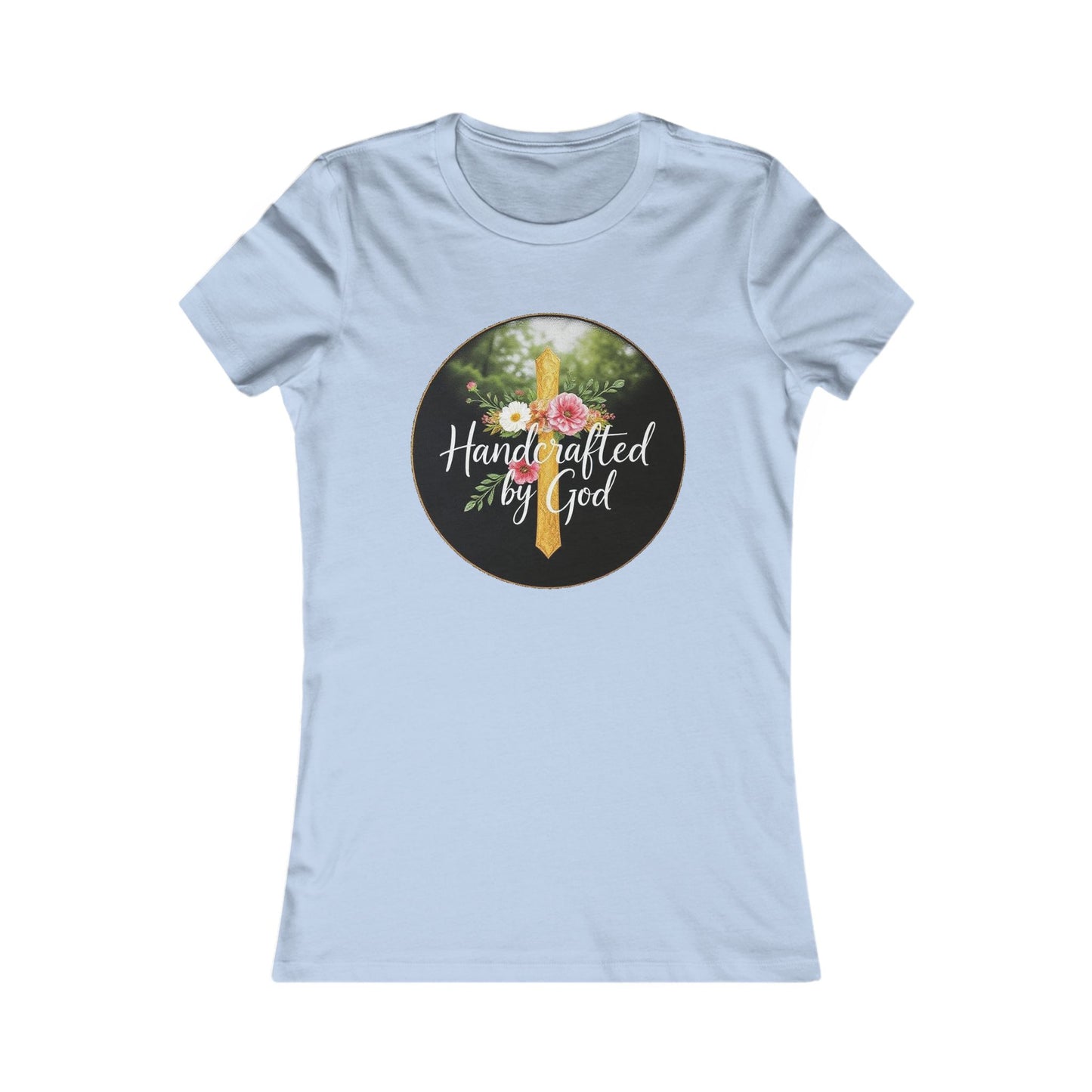 Handcrafted by God Women's Tee - Divinely Inspired for Christian Women