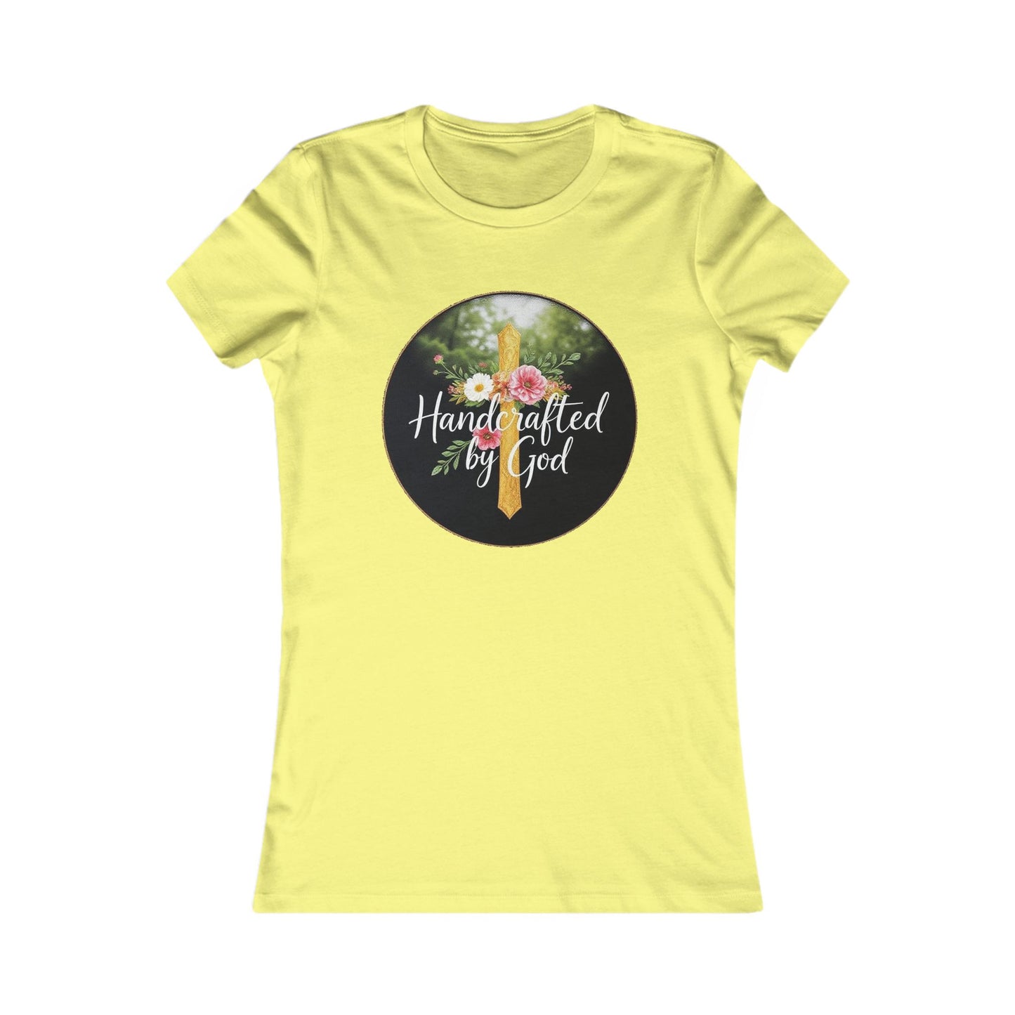 Handcrafted by God Women's Tee - Divinely Inspired for Christian Women