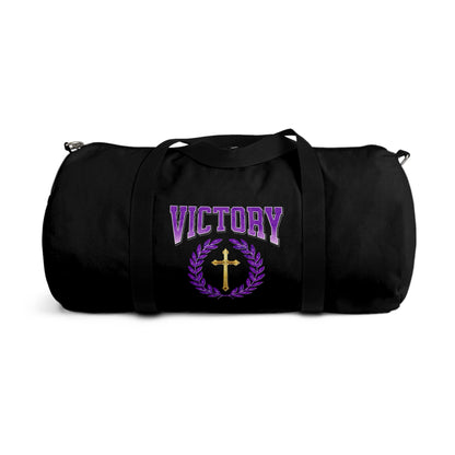Victory in Every Step in Black – Duffel Bag