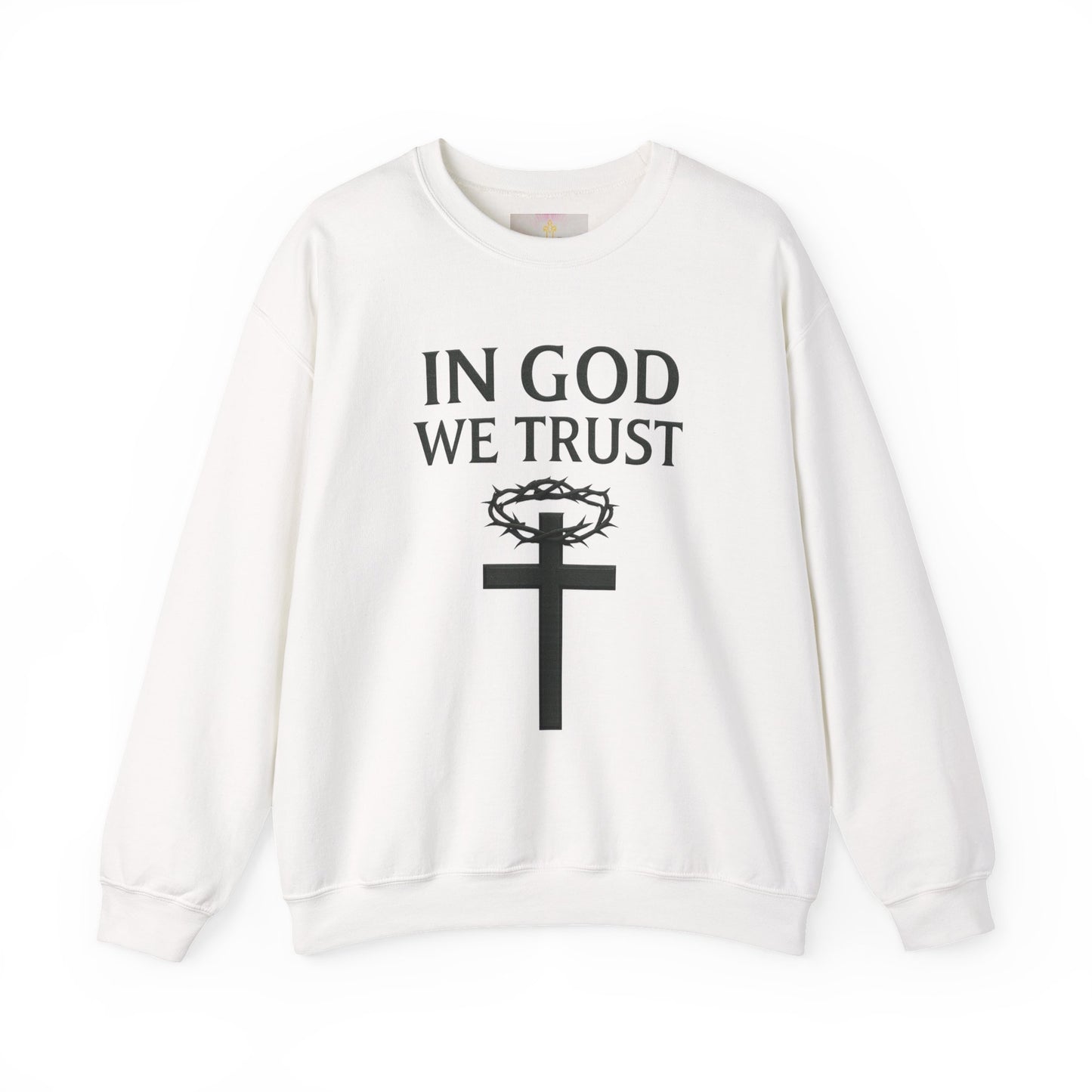 Unshaken Trust – In God We Trust Men’s Christian Sweatshirt