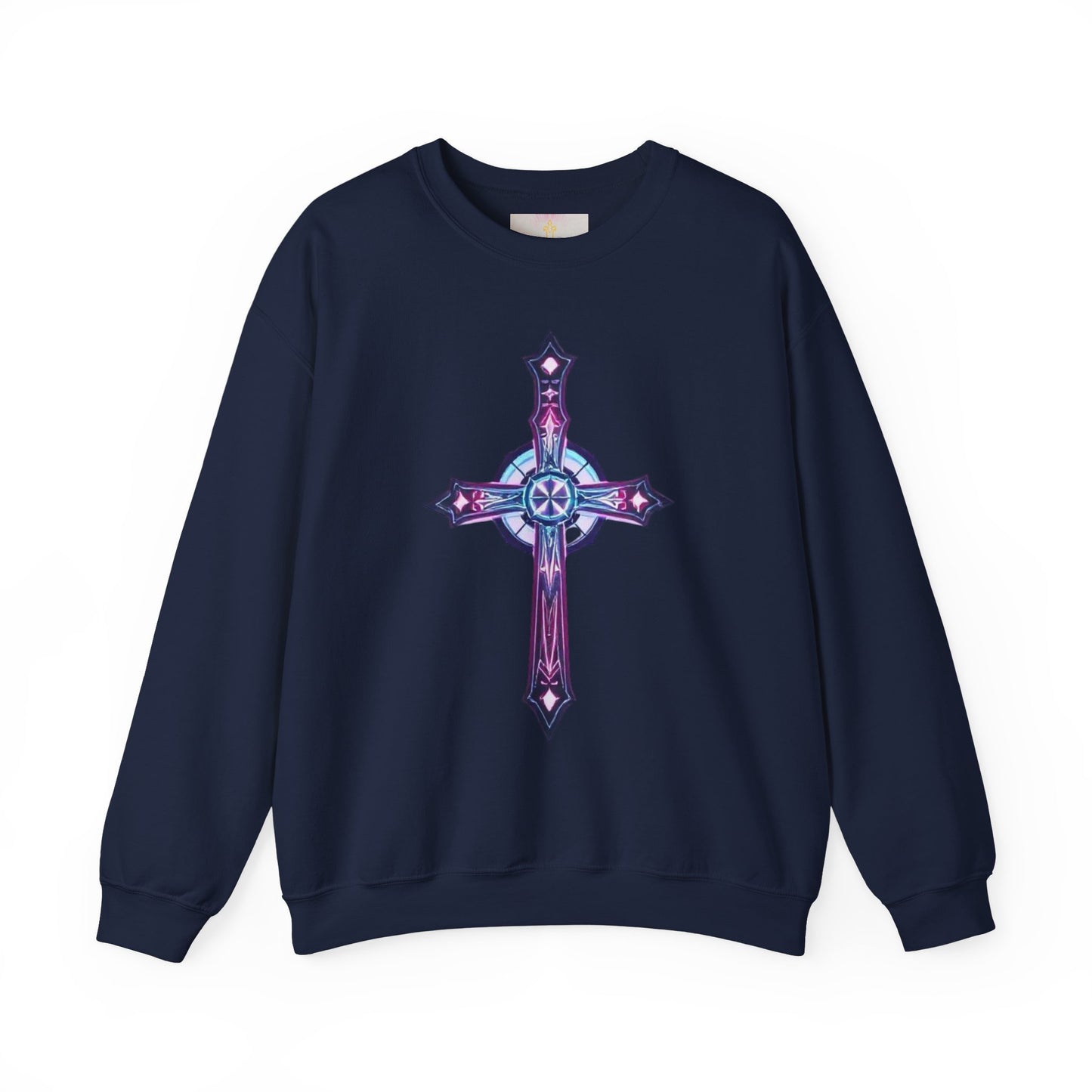 Men’s Christian Sweatshirt – Modern Cross Design for Bold Faith