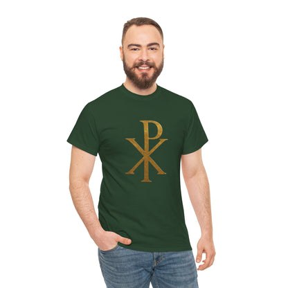 Chi Rho (Gold) - Men's Christian T-Shirt