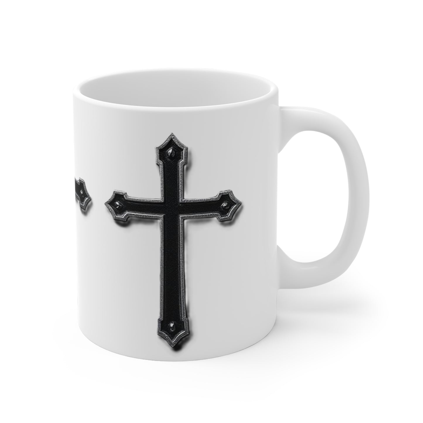 Warrior’s Black Cross Christian Mug | Ephesians 6:11 (11oz\15oz)