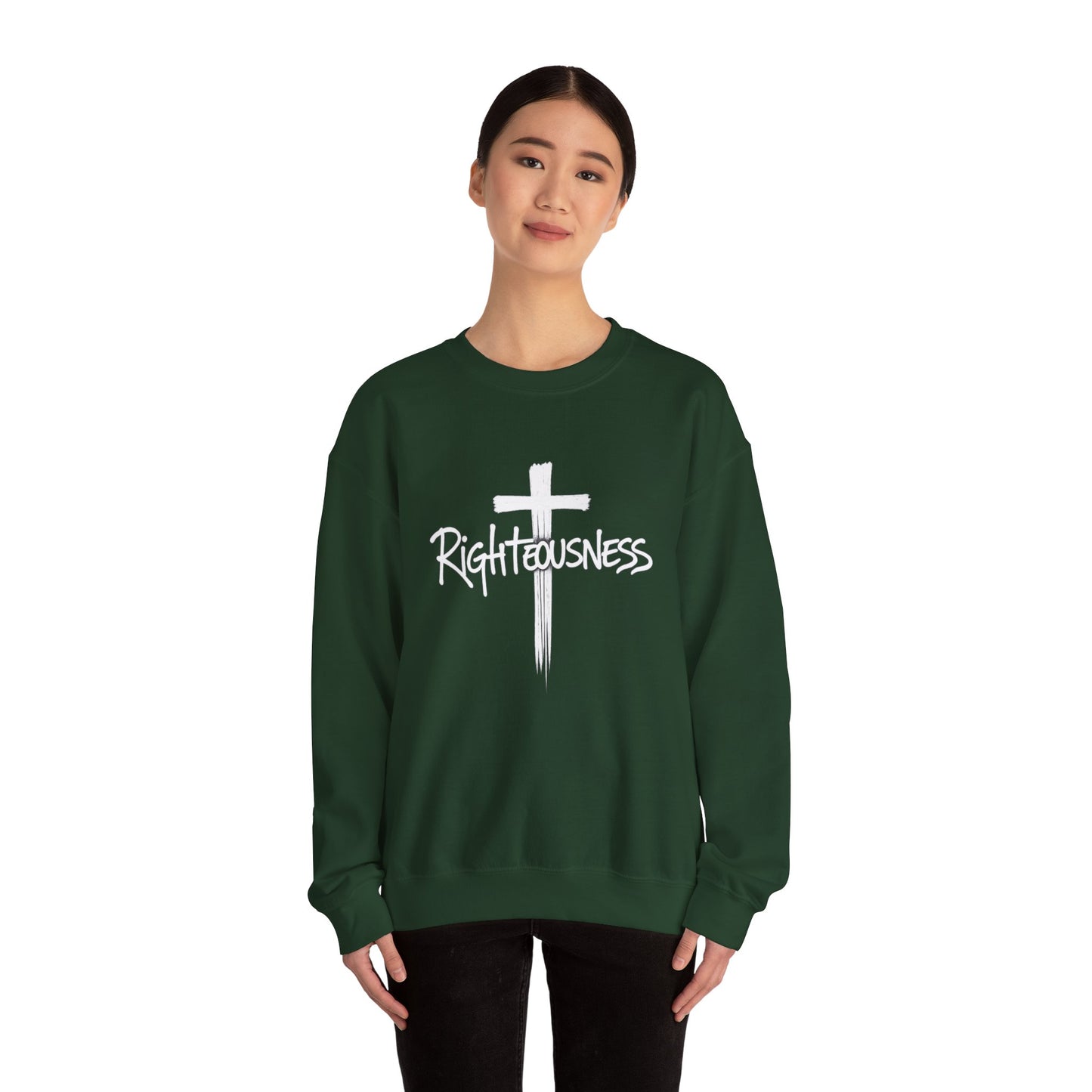 Righteousness - Women's Christian Sweatshirt (Dark Colors)