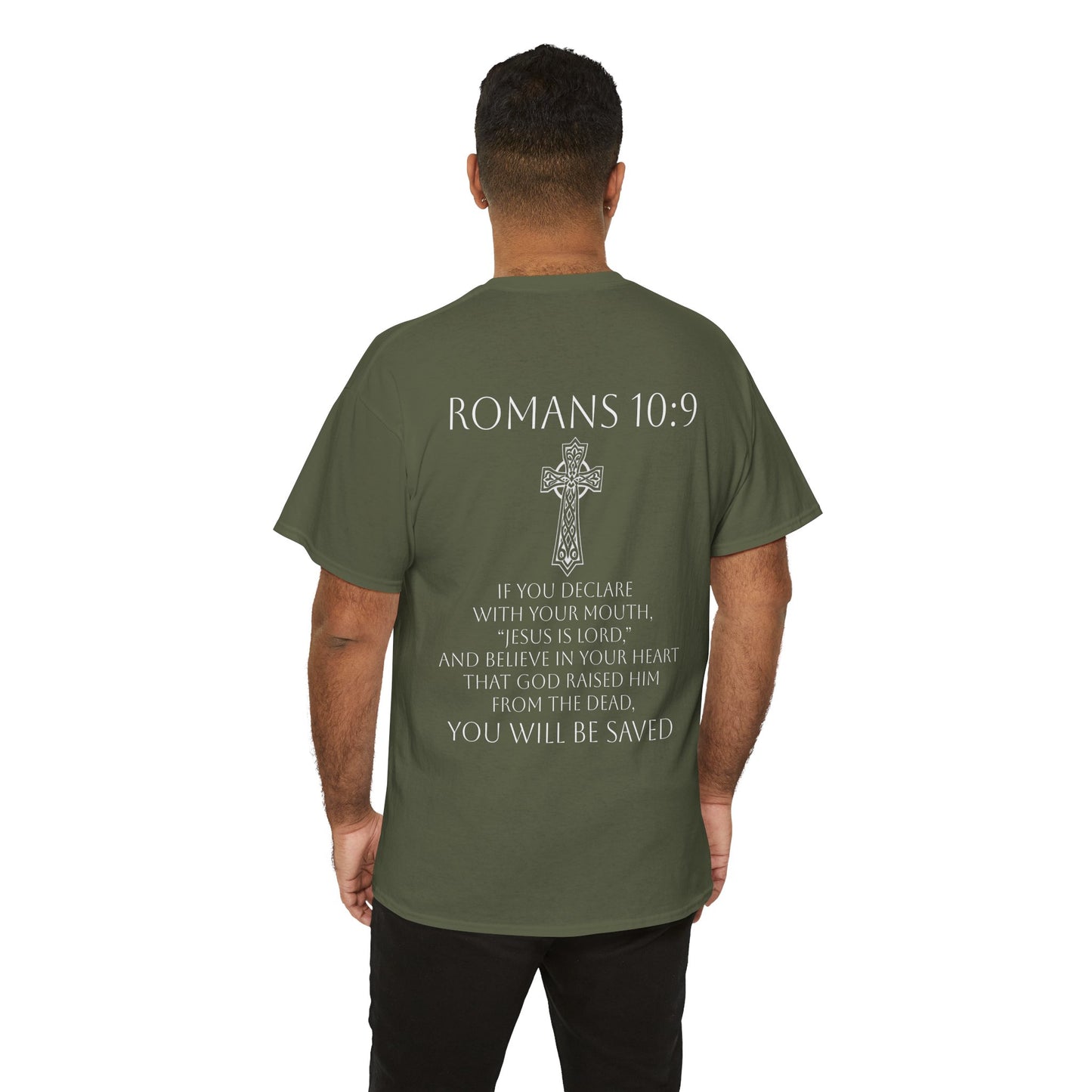 Jesus Is Lord – Men’s Christian Tee (White Lettering)