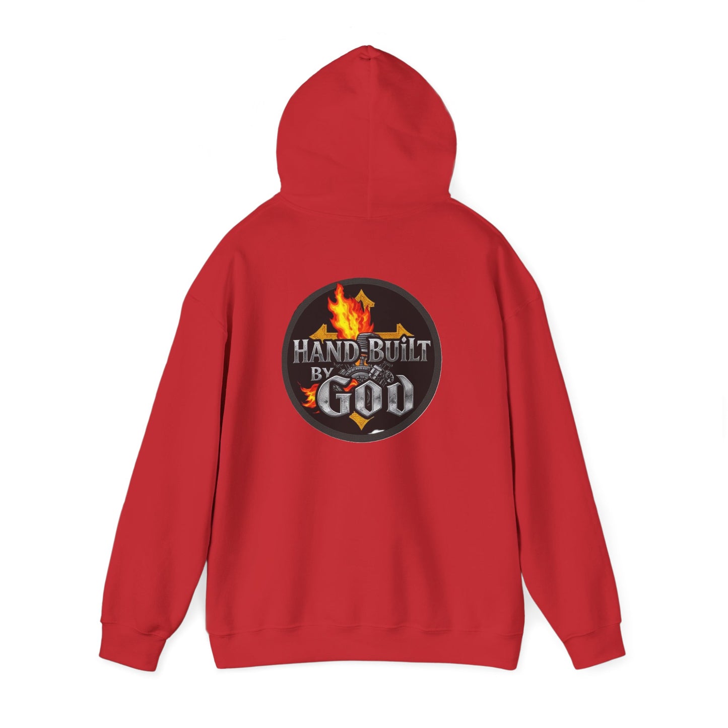 Hand Built By God - Bold Christian Men’s Hoodie