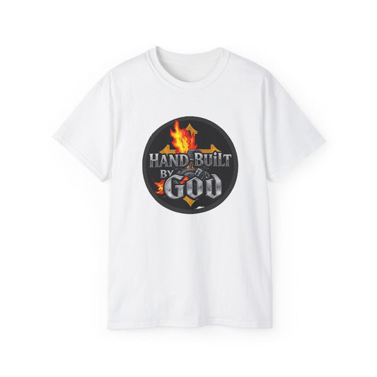 Men’s “Hand Built By God” Christian T-Shirt
