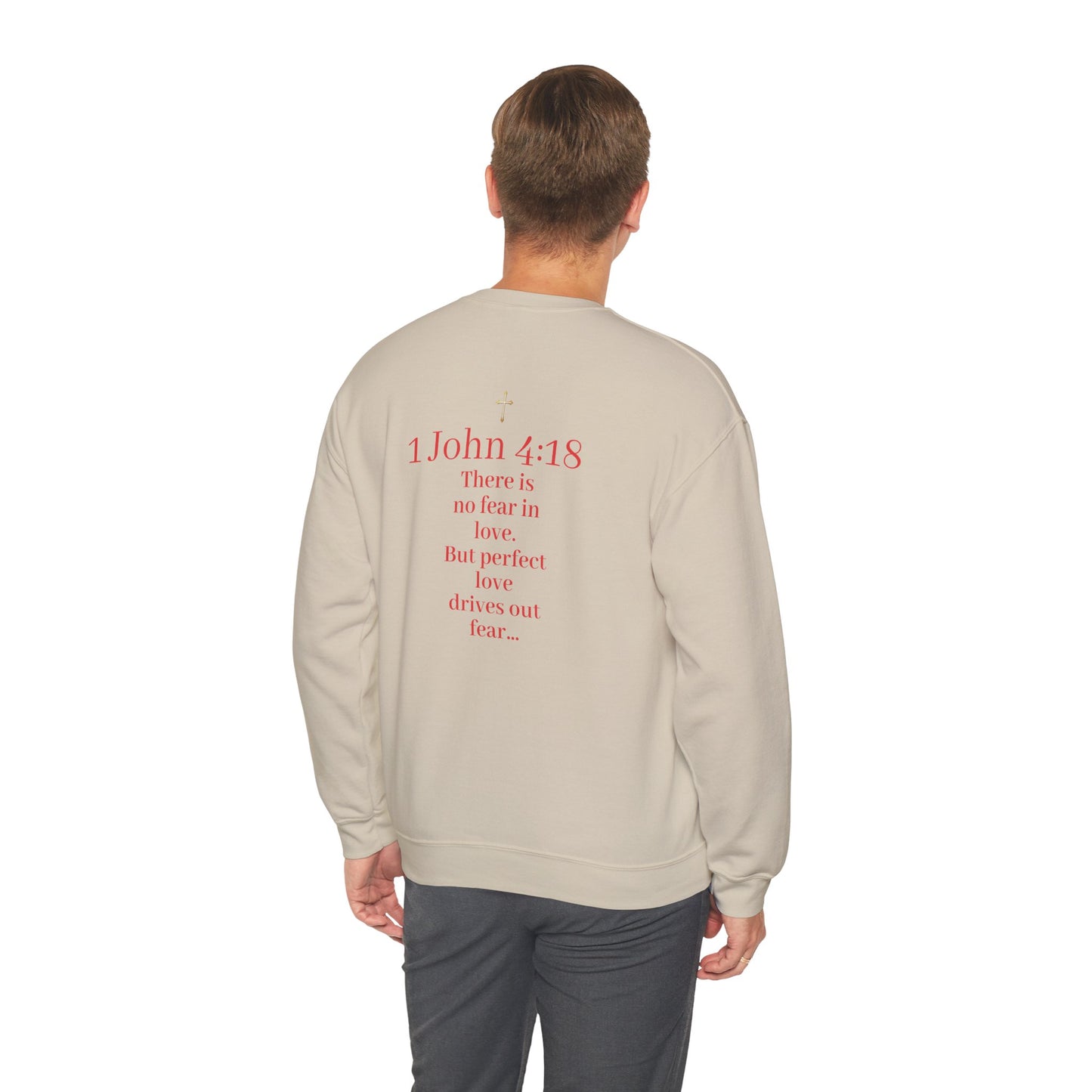 Fearless Love Men’s Sweater – Courage in Faith