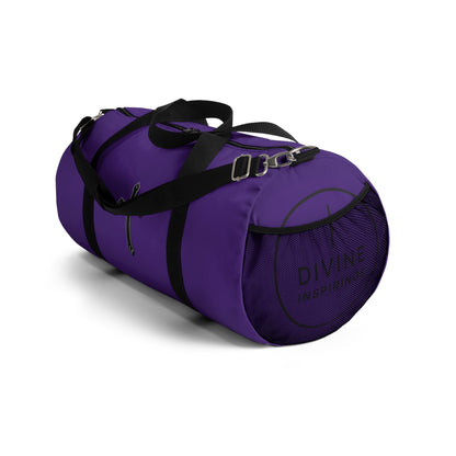Divine Strength Duffle Bag in Purple – Carry the Cross with Purpose