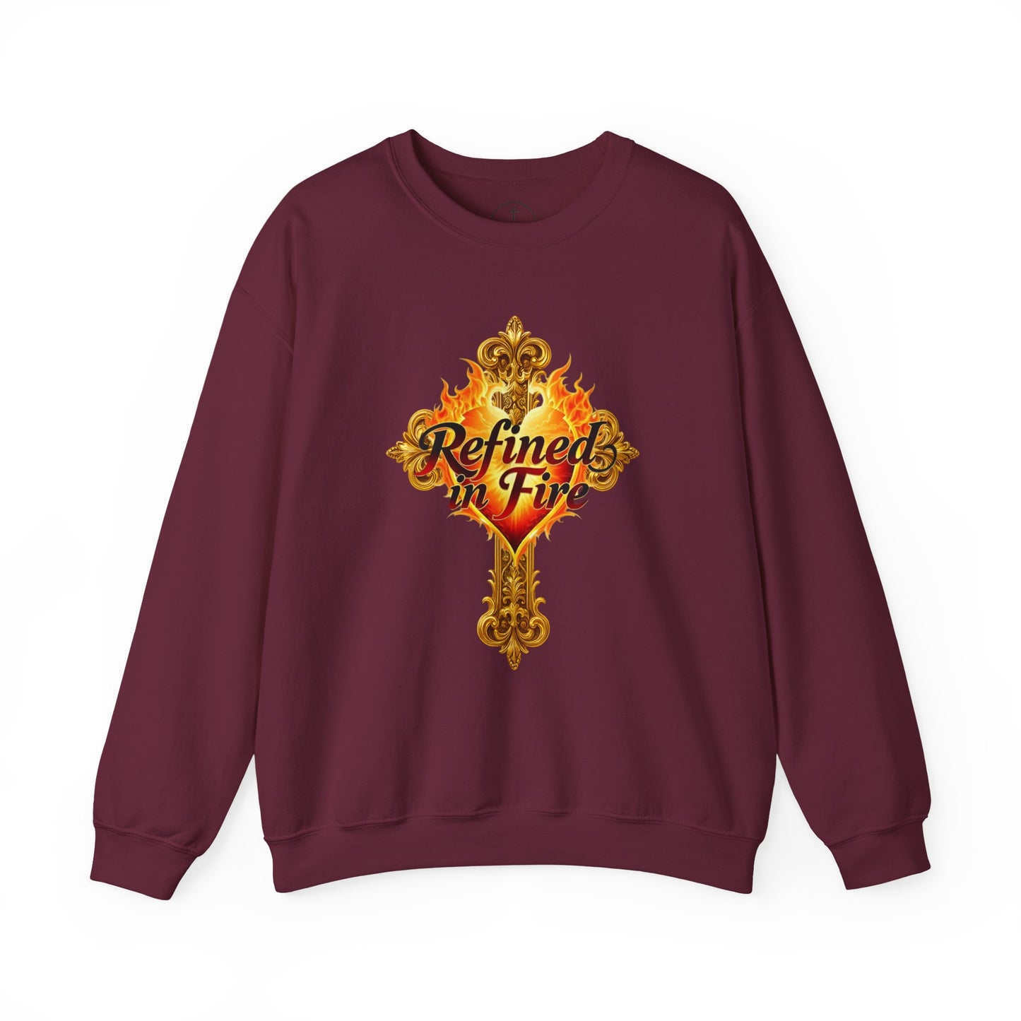 Refined in Fire - Men's Ornate Christian Sweatshirt