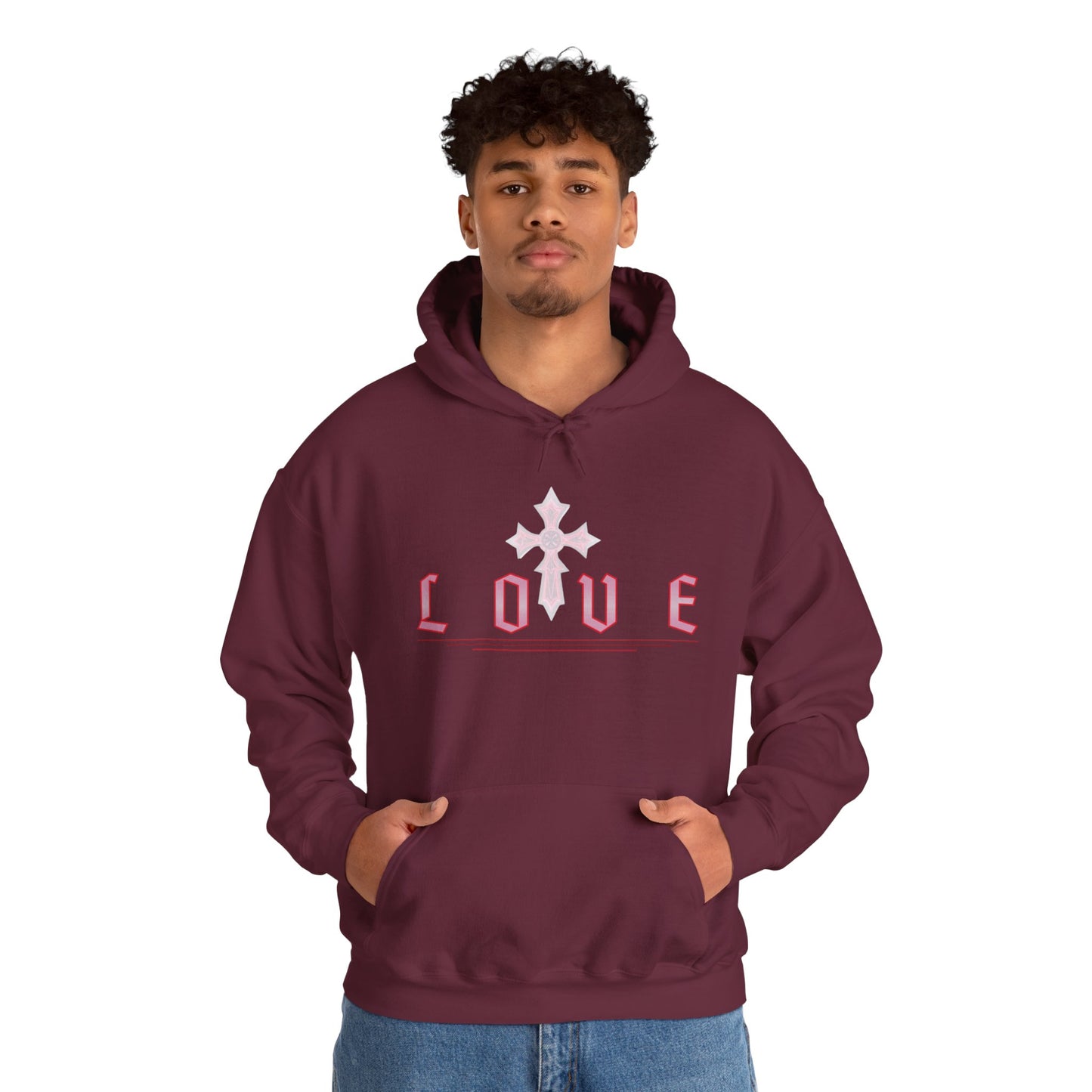 Fearless Love Men’s Hoodie – Stand Strong in Faith