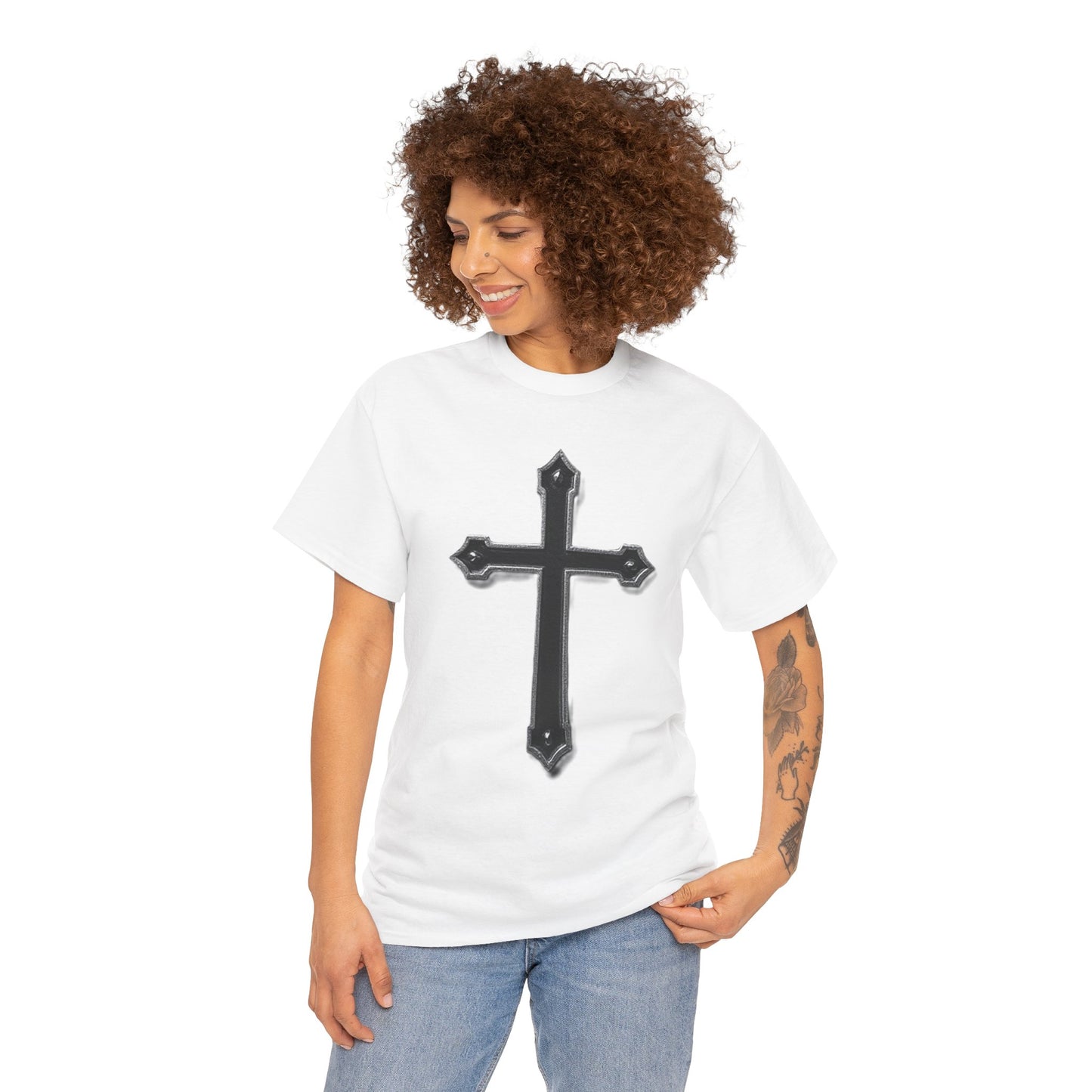 Black Cross Women’s Christian T-Shirt