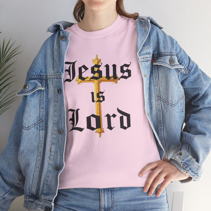Jesus is Lord with Cross - Women's Christian T-Shirt