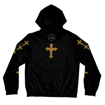 Golden Covenant Zip-Up Hoodie in Black - Christian Apparel
