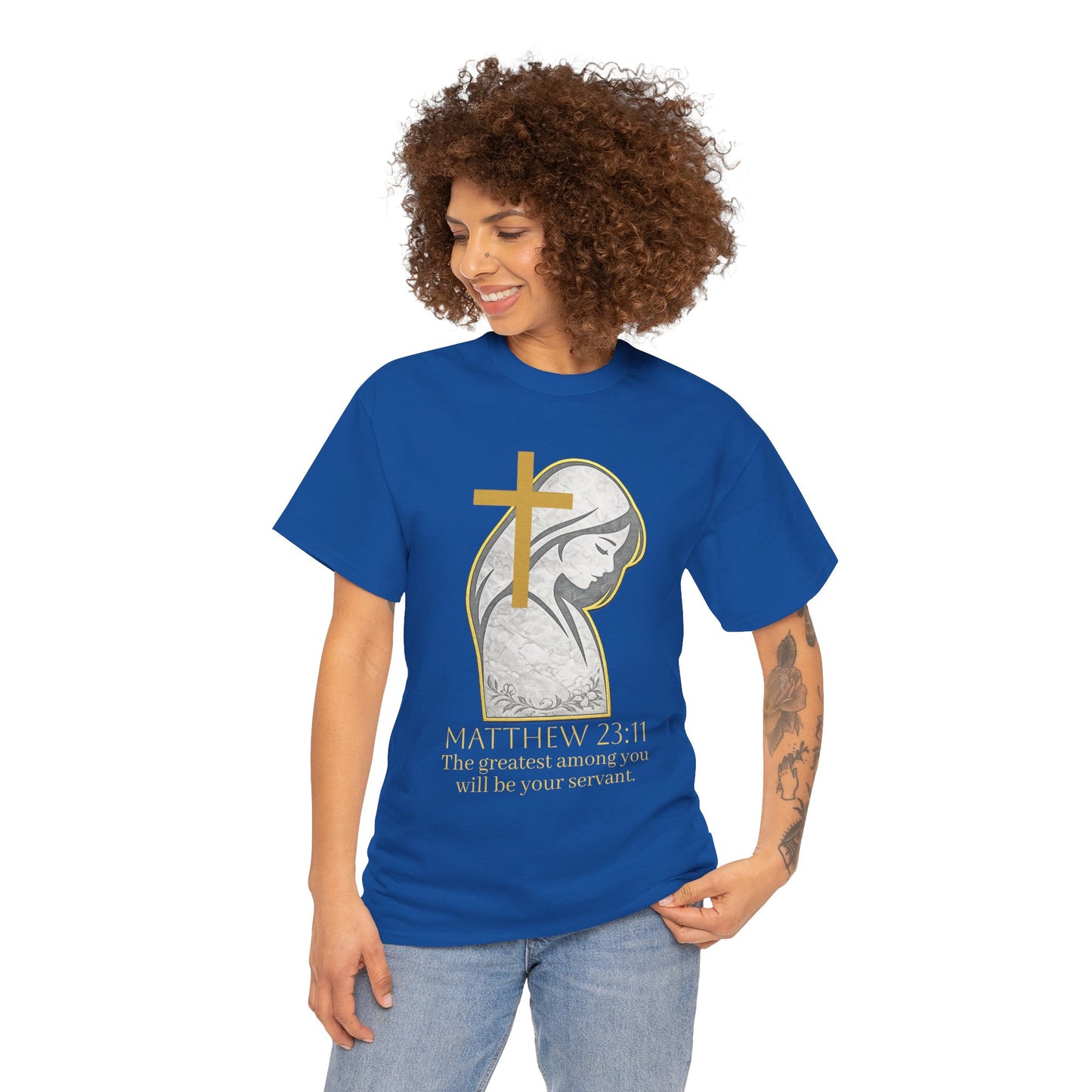 Humble Servant - Women's Christian Tee (Gold Lettering)