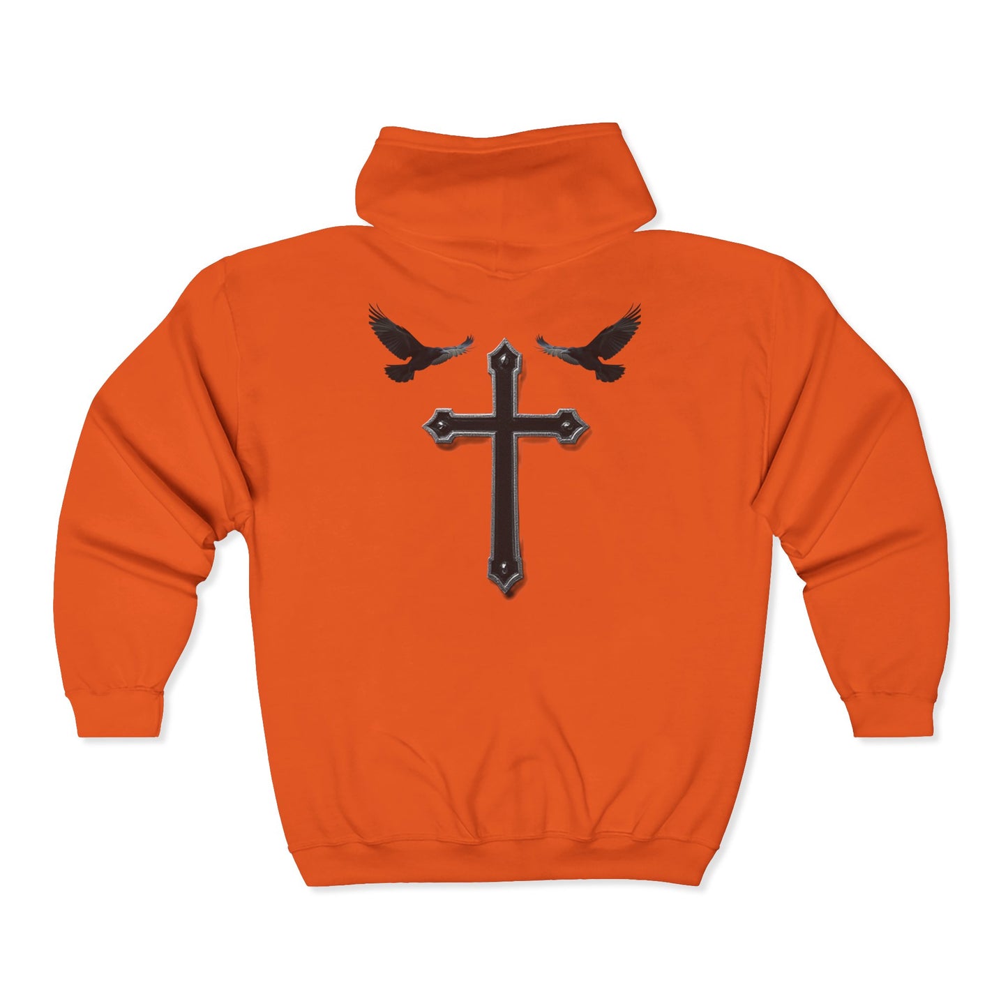 Faithful Watchers” – Cross & Crows Men’s Zip-Up Hoodie
