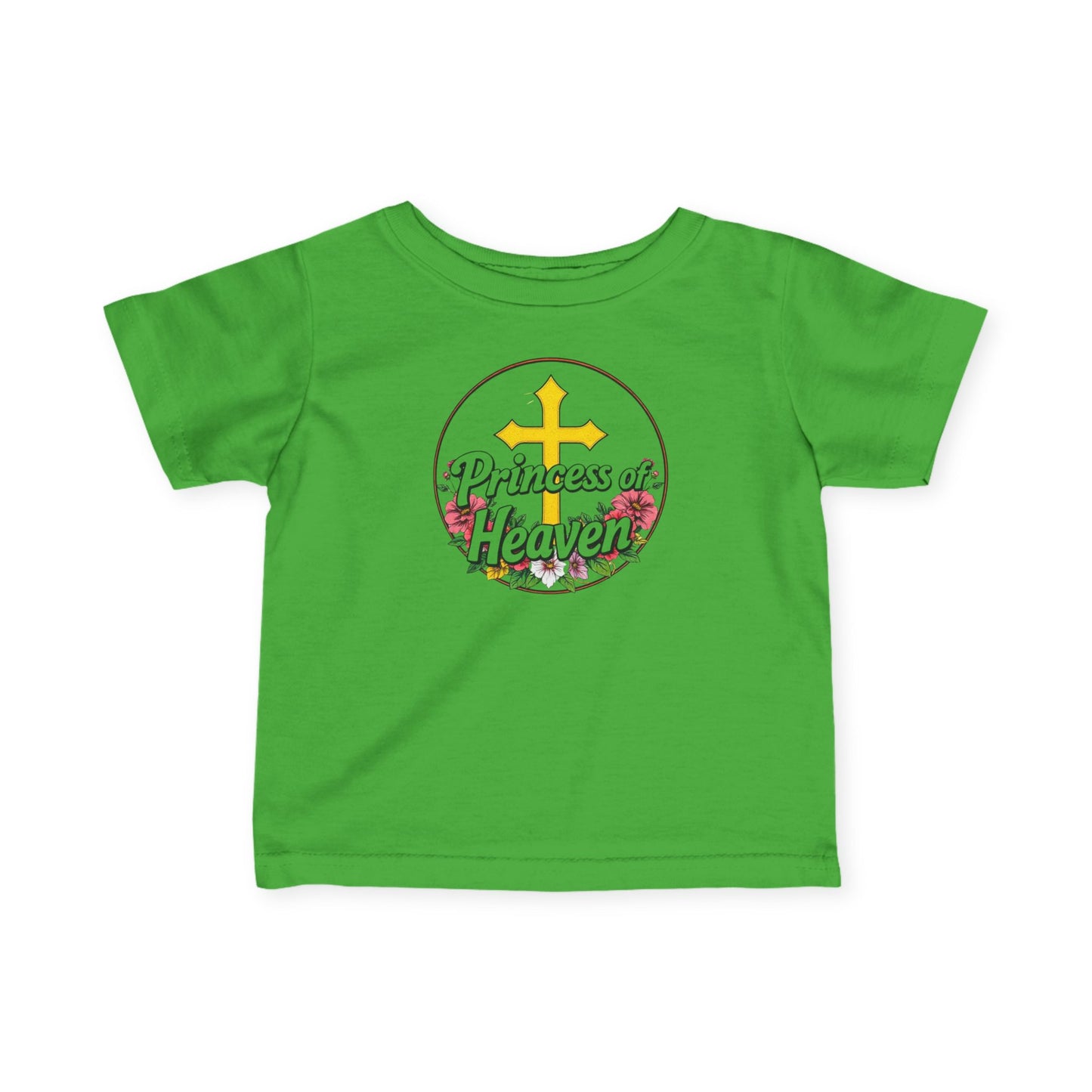 Infant Girls’ “Princess of Heaven” Christian T-Shirt – Faith-Inspired Baby Tee