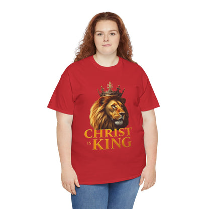 Christ Is King – Lion & Cross Women’s Christian Tee