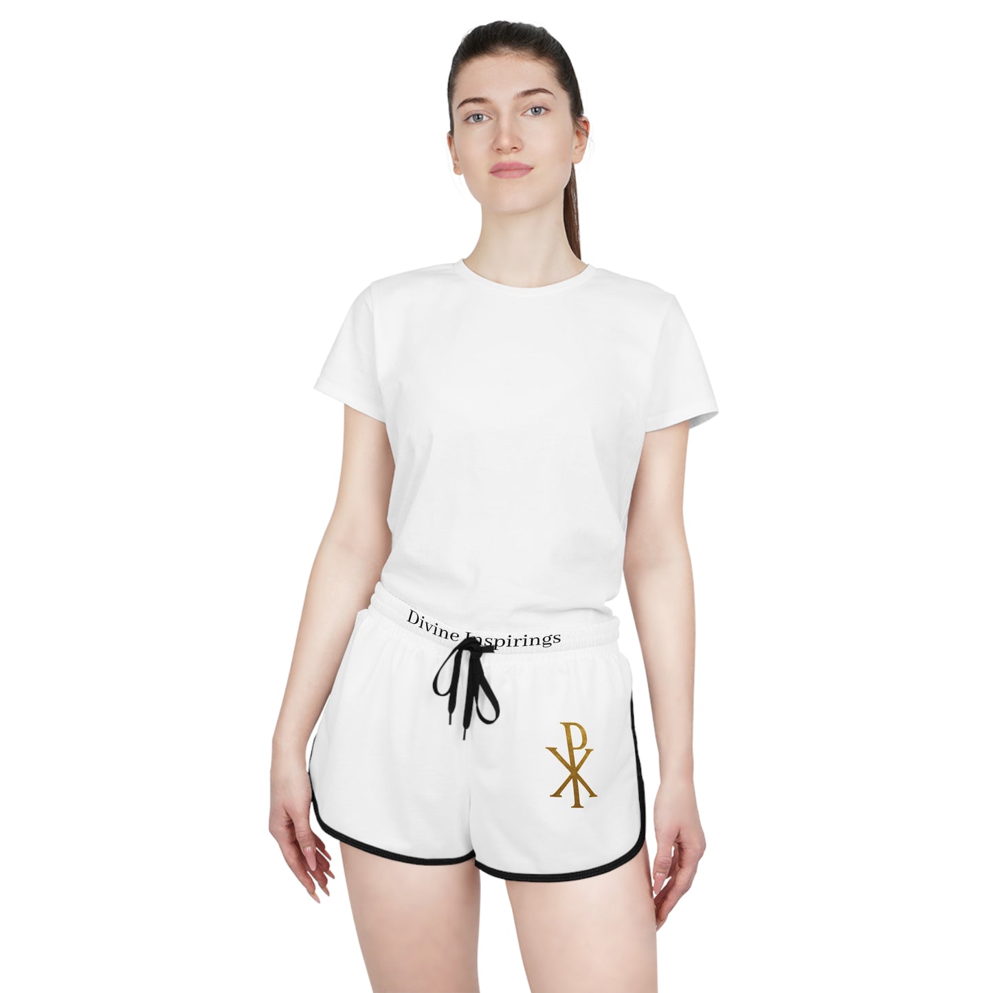Radiant Faith Women's Shorts with Chi Rho Design