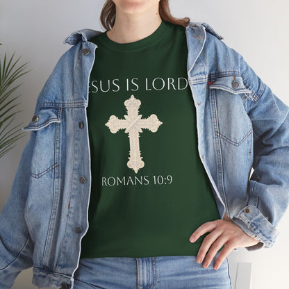 Jesus is Lord - Christian Women's Tee (White Lettering)