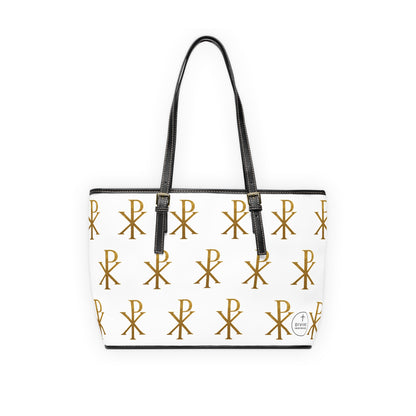 Gold Chi Rho Shoulder Bag – Timeless Elegance with Meaning