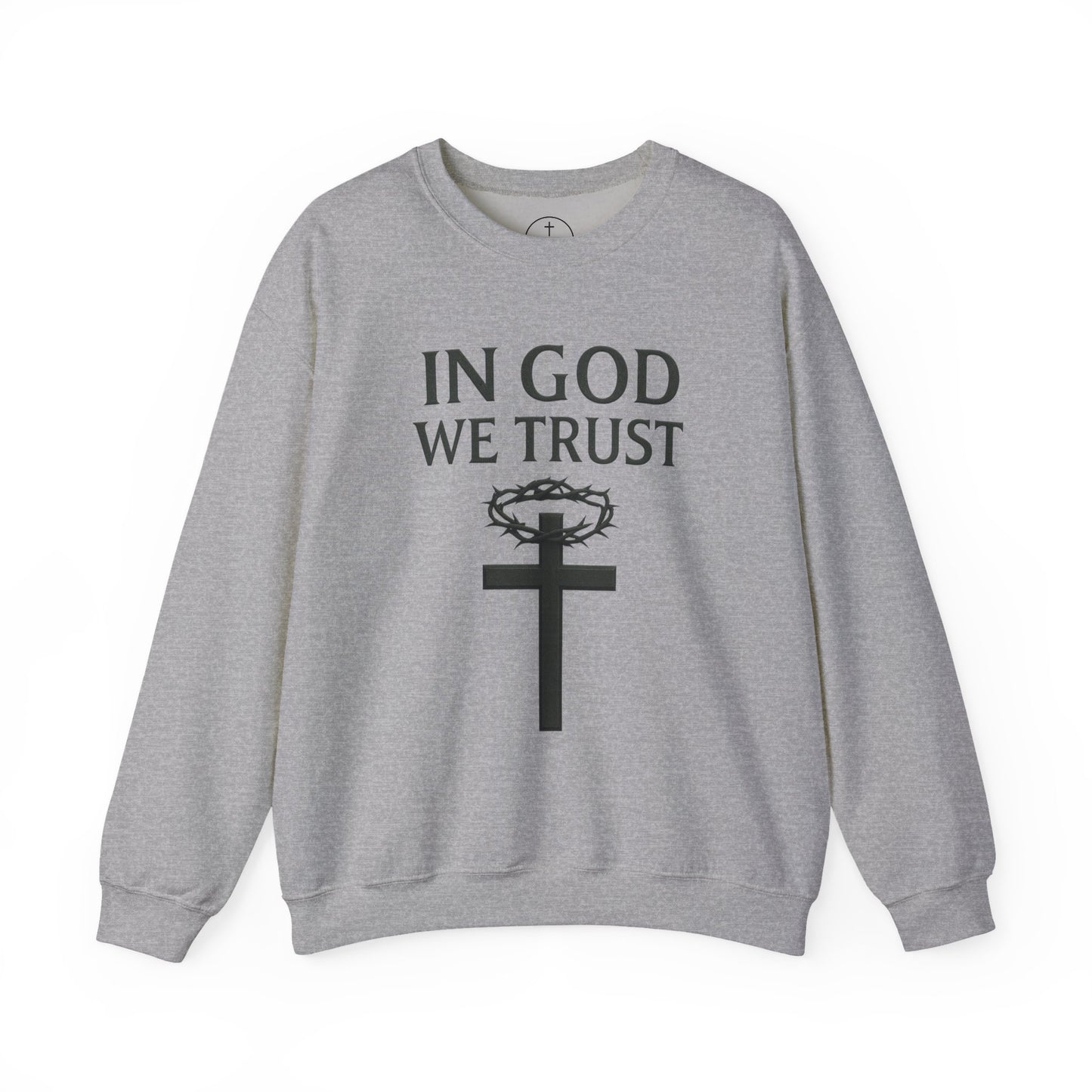 In God We Trust (Crown of Thorns) - Men’s Christian Sweatshirt