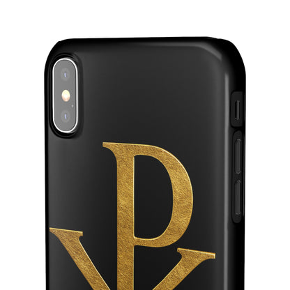 Black Chi Rho Snap Case for iPhone – The Way, Truth & Life