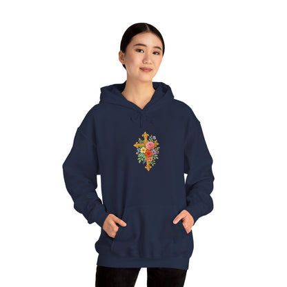 Floral Cross Women’s Christian Hoodie