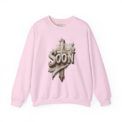 “Soon” Cross Women’s Sweatshirt – Wrapped in Hope