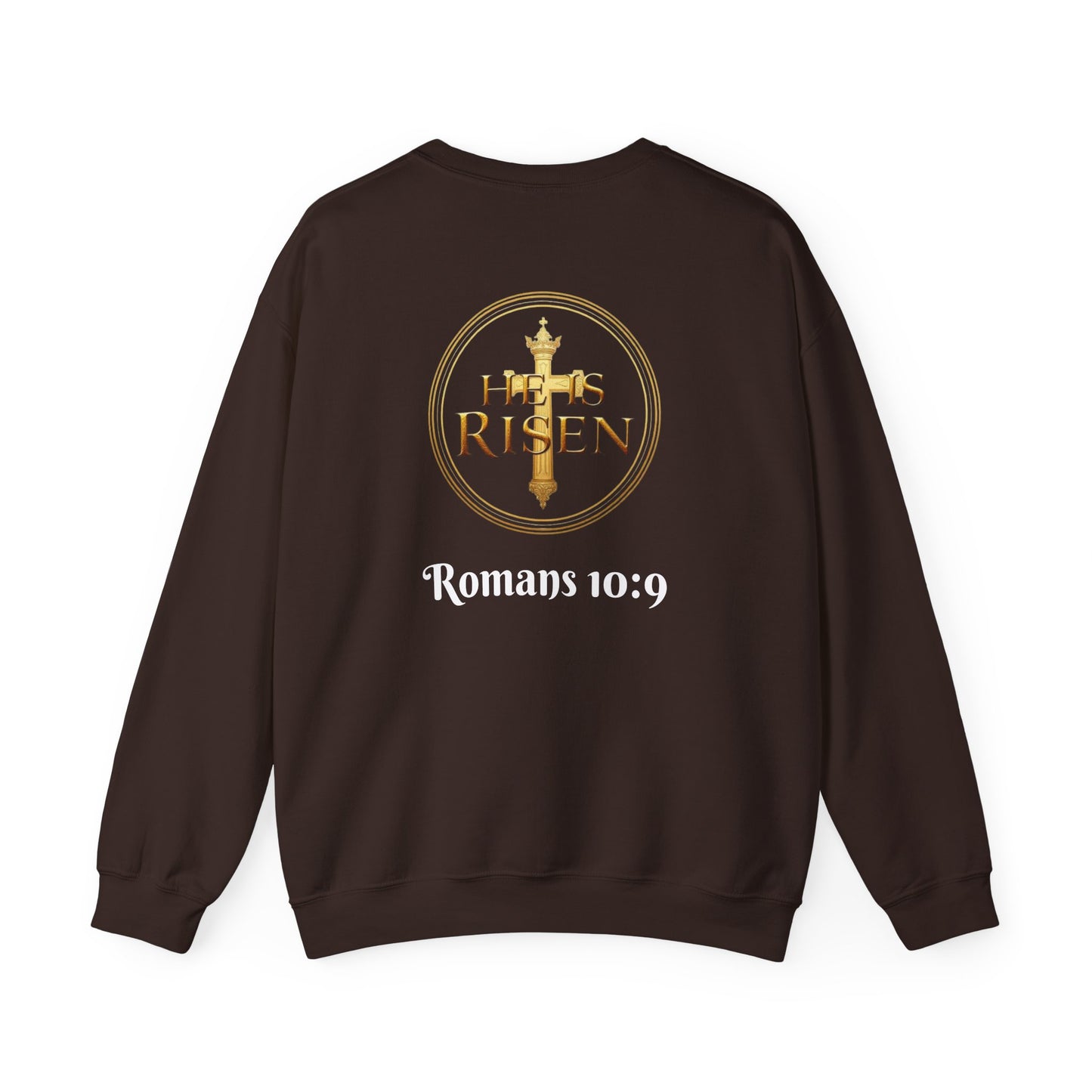 Bold Faith Women’s Sweatshirt – Proclaim Jesus Is Lord & He Is Risen (White Lettering)