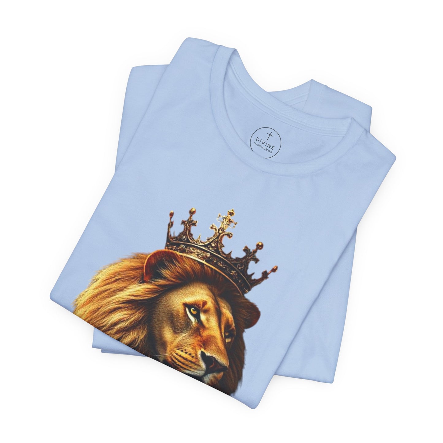 Christ is King Crowned Lion Tee – Inspirational Christian Shirt