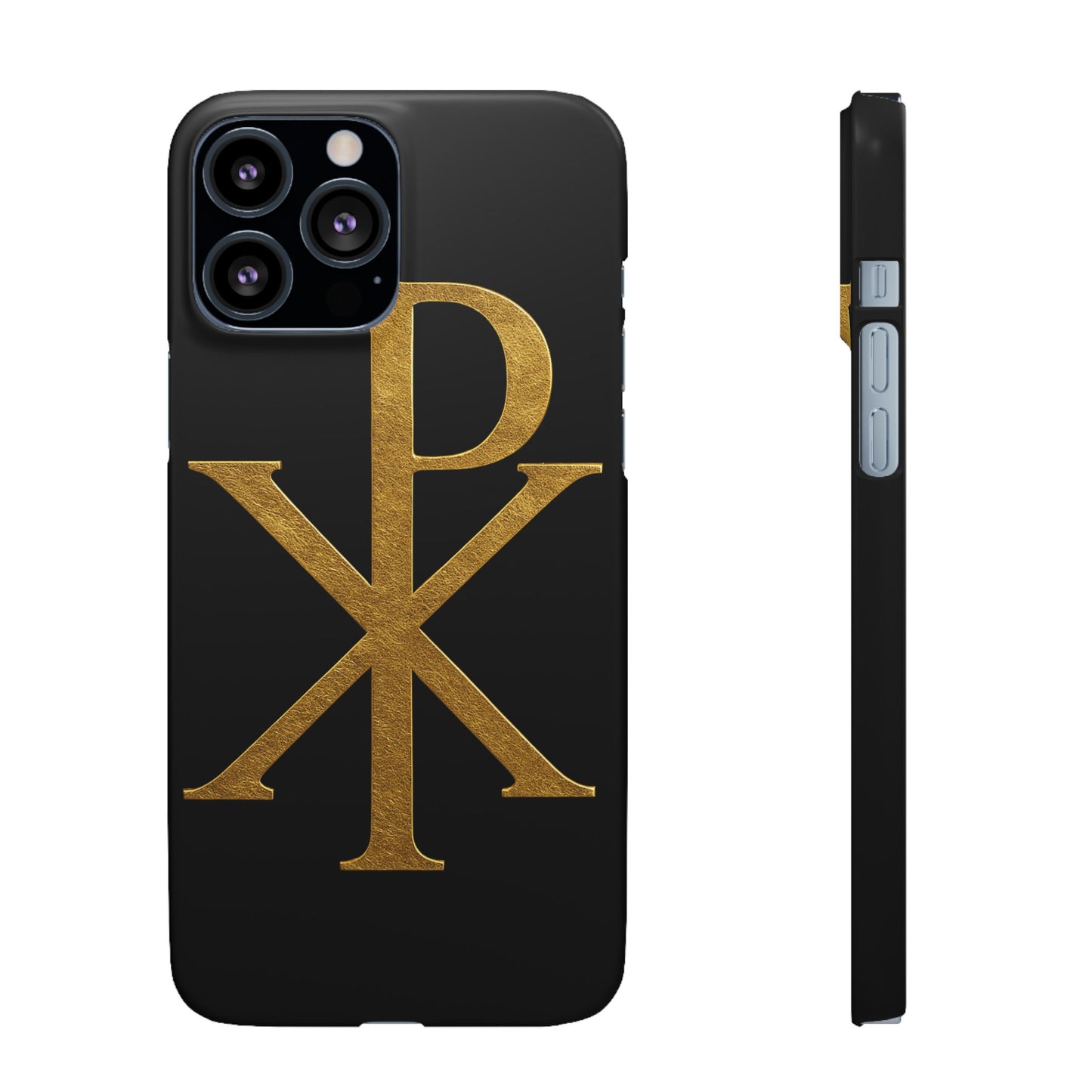 Black Chi Rho Snap Case for iPhone – The Way, Truth & Life