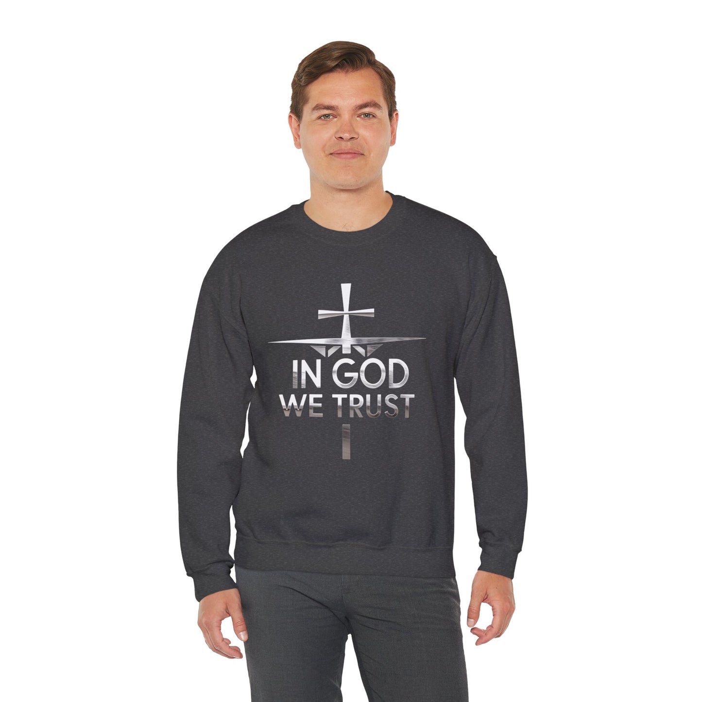 In God We Trust (Silver Ed.) - Men’s Christian Sweatshirt