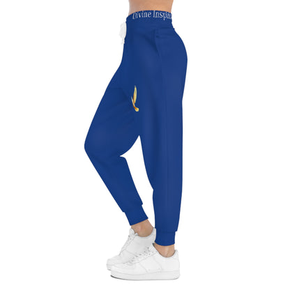 Peaceful Spirit Women's Jogging Pants in Blue with Dove in Flight Design