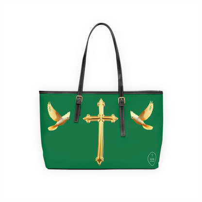 Faith, Peace, and Renewal Shoulder Bag in Green