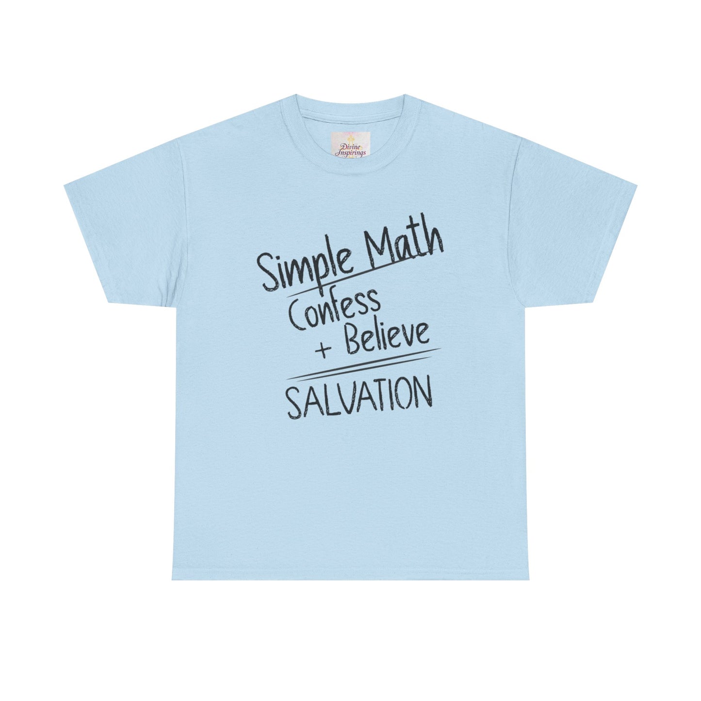 Simple Math of Salvation - Women’s Christian T-Shirt (Black Chalk)