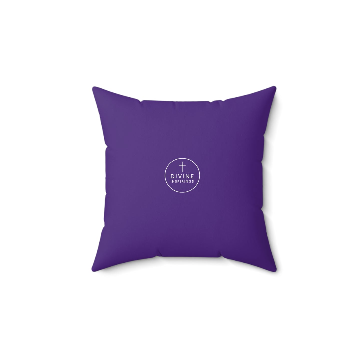 Faith Above All in Purple – ‘In God We Trust’ Throw Pillow
