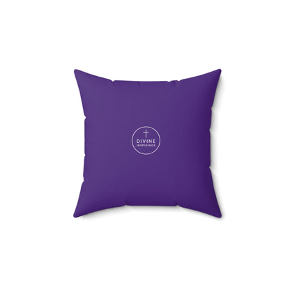 Faith Above All in Purple – ‘In God We Trust’ Throw Pillow