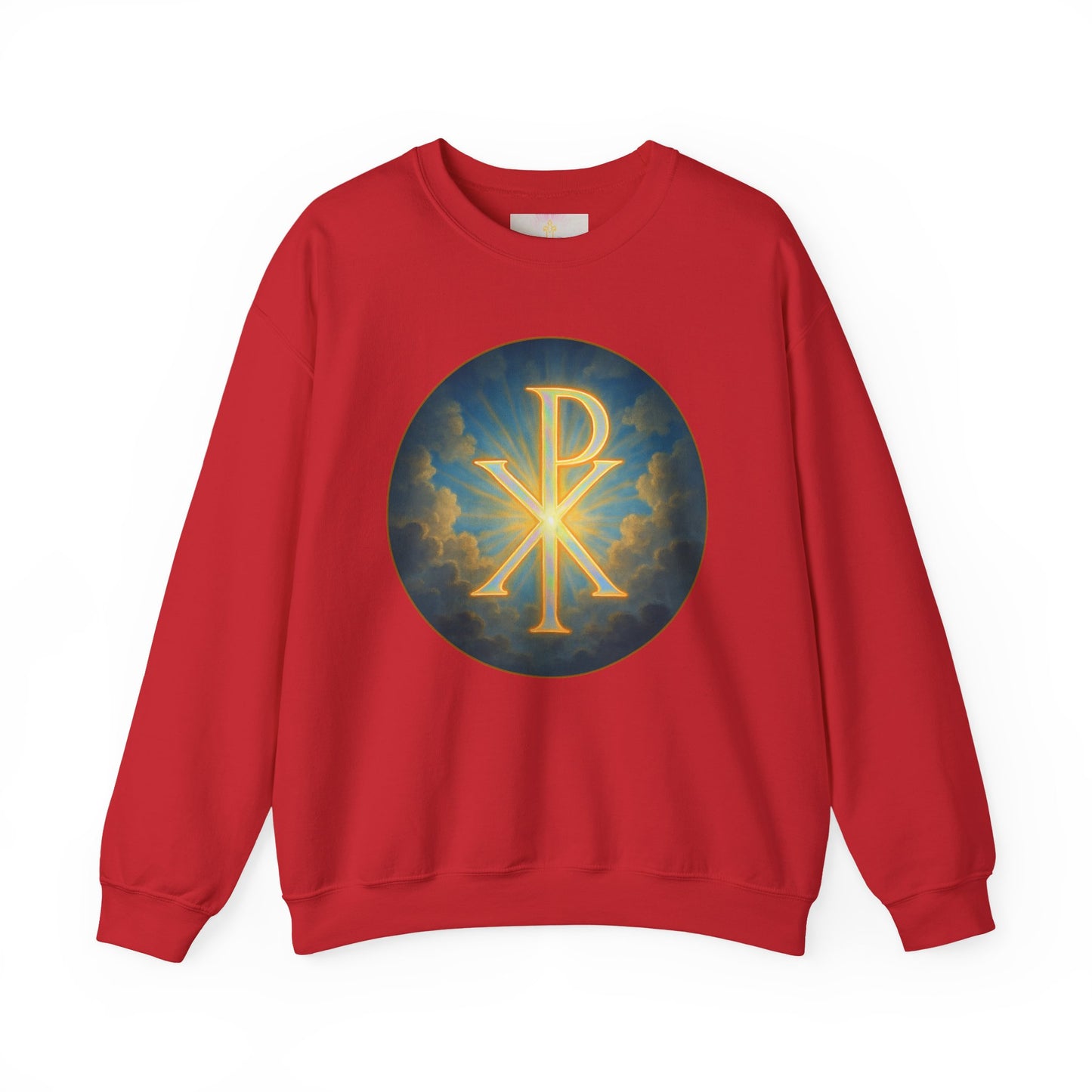 Women’s Christian Sweatshirt with Chi Rho – Classic Faith Symbol Pullover