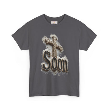 Soon: The Coming King Cross Tee – Men’s Faith Shirt