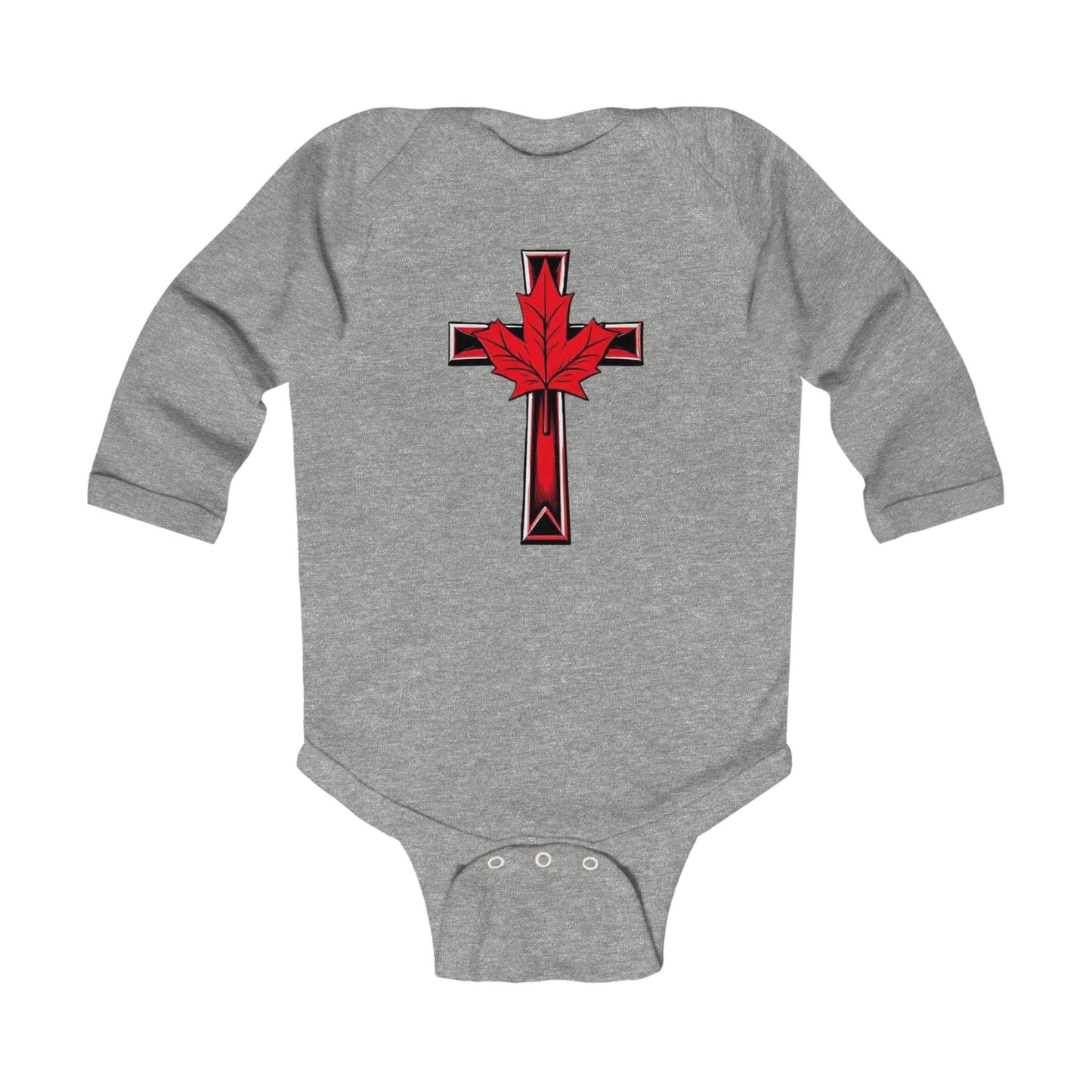 Born of Faith, Rooted in the North – Long Sleeve Baby Onesie